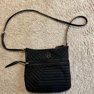 Tory Burch Black Nylon Crossbody Purse